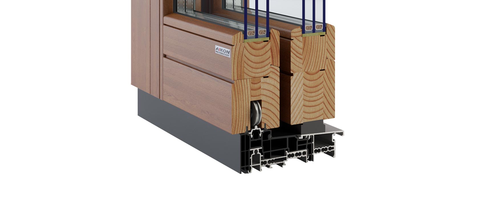Porte di legno a sollevamento-scorrimento